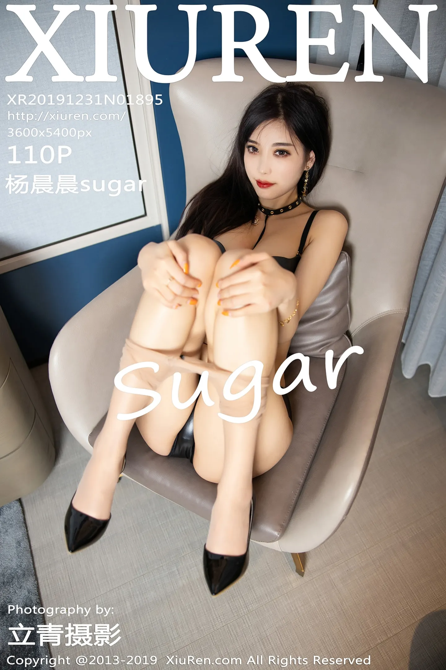 [XiuRen秀人网]No.1895_女神杨晨晨sugar私房黑色皮质内衣配超薄肉丝撩人诱惑写真110P-秀人网 - XiuRen.Pro